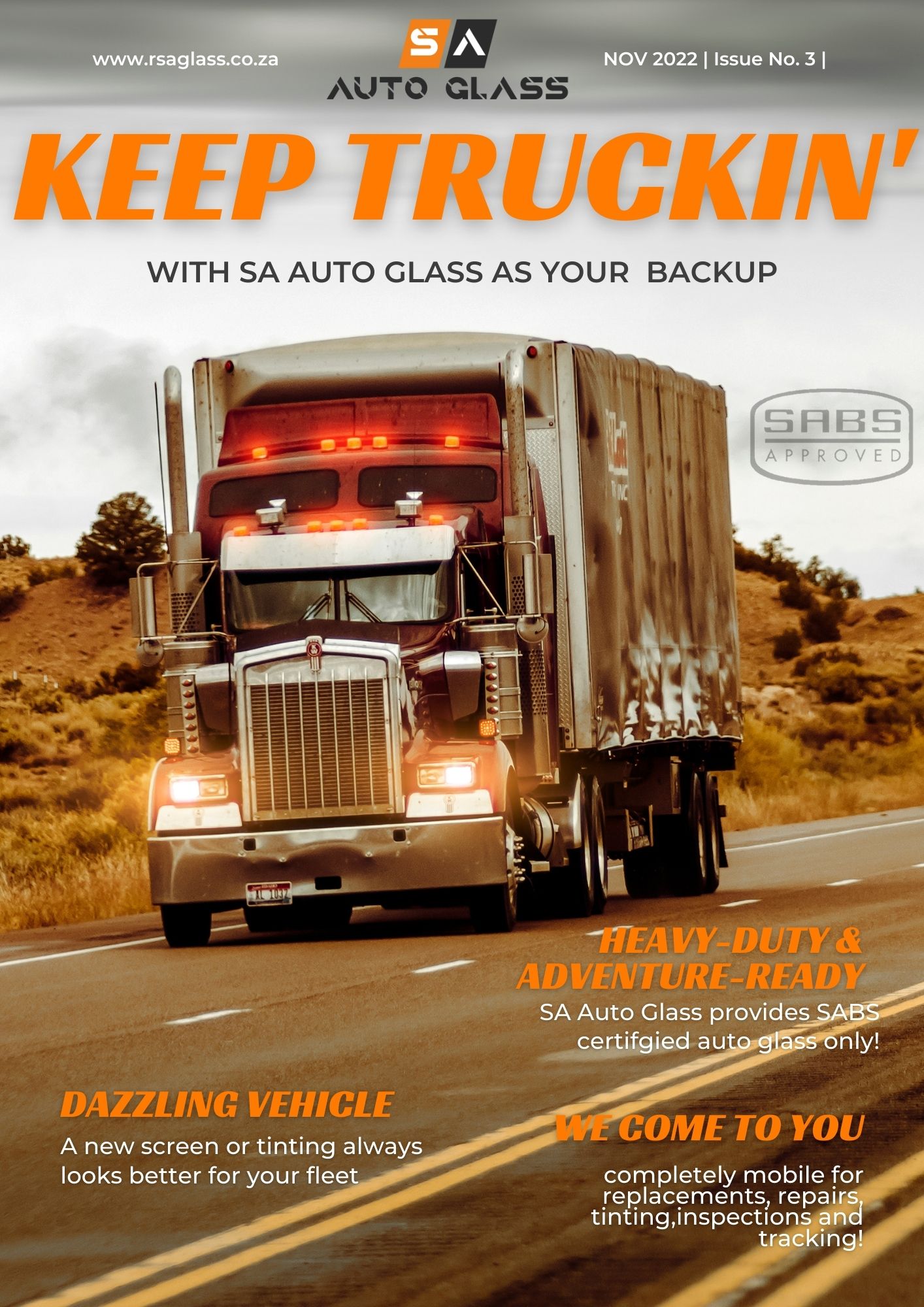 Brown Red Modern Truckin Magazine